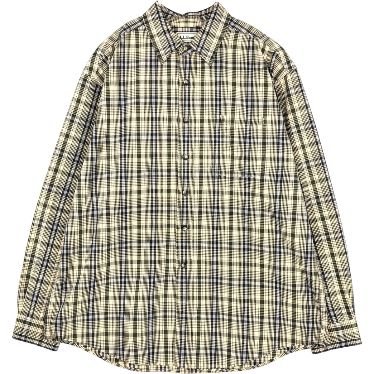 古着 80-90年代 エルエルビーン L.L.Bean 長袖 チェックシャツ メンズL相当/eaa673035