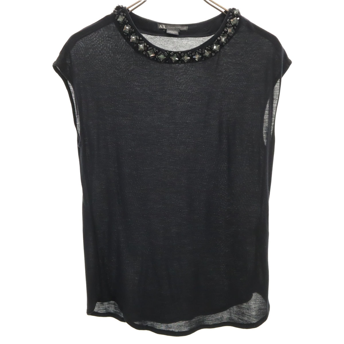 ARMANI EXCHANGE アルマーニエクスチェンジ ノースリーブ カットソー XS ブラック