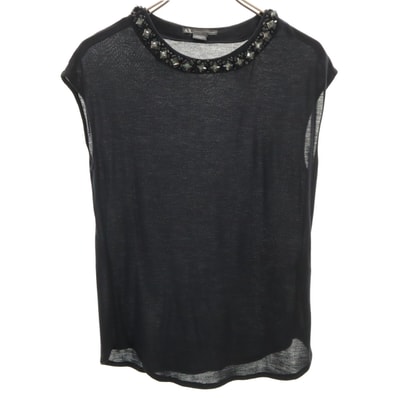 ARMANI EXCHANGE アルマーニエクスチェンジ ノースリーブ カットソー XS ブラック