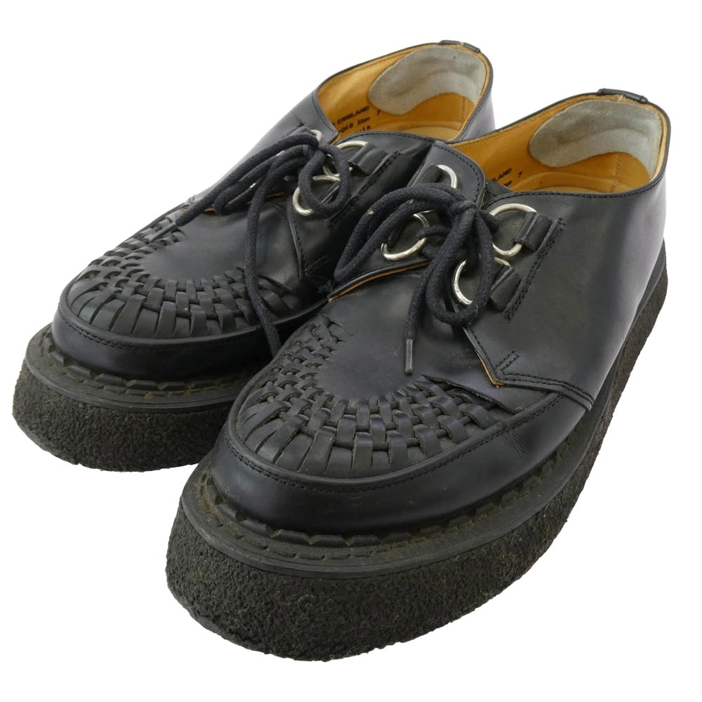 GEORGE COX ジョージコックス その他靴 3588/VIB GIBSON ギブソン ラバーソール レザー シューズ ブラック系 7【中古】
