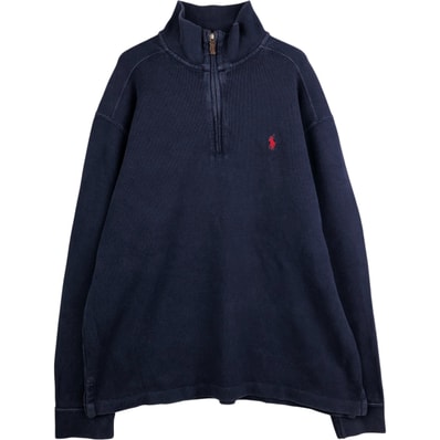 古着 ラルフローレン Ralph Lauren POLO by Ralph Lauren ハーフジップスウェットシャツ トレーナー メンズL相当/eaa591512