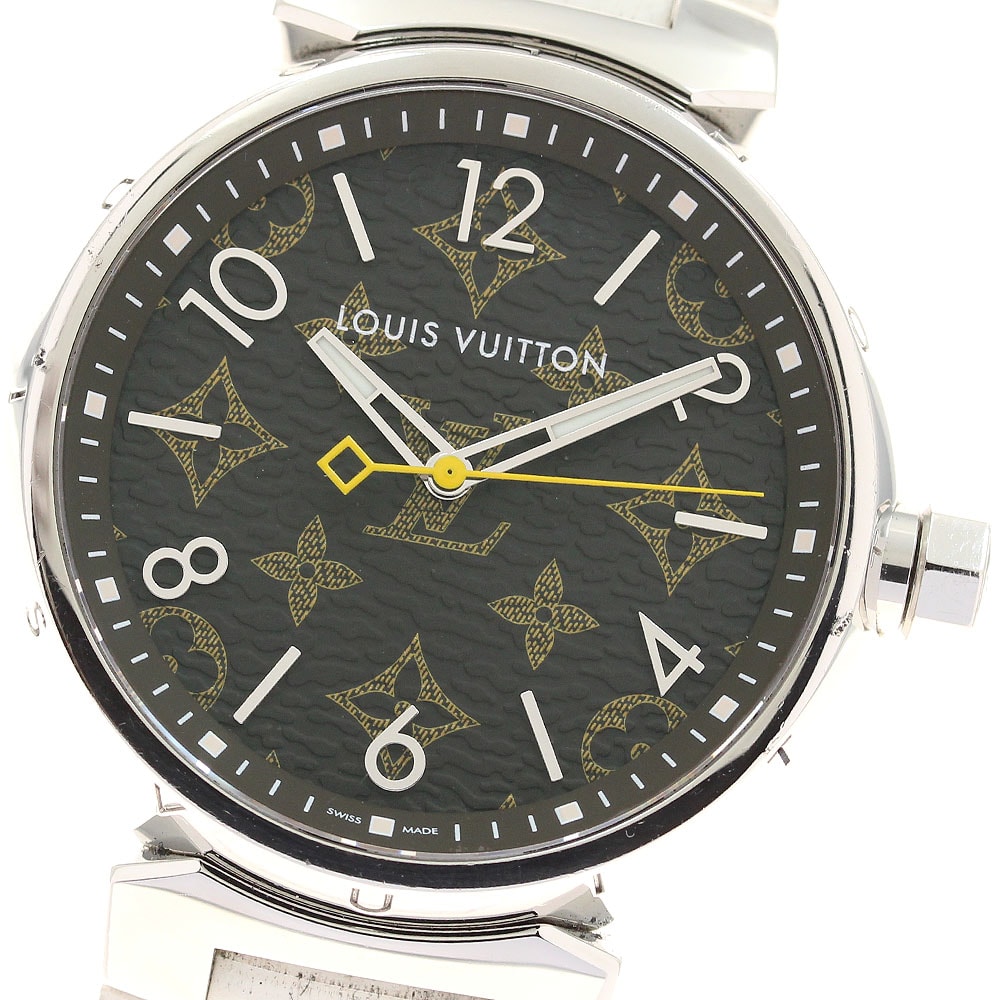 ★箱・保 ルイ・ヴィトン タンブール モノグラム QA072 メンズ 【中古】