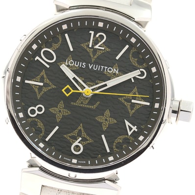 ★箱・保 ルイ・ヴィトン タンブール モノグラム QA072 メンズ 【中古】