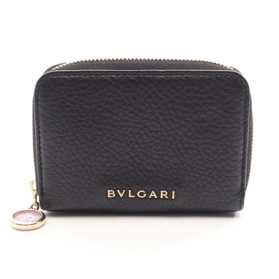 ブルガリ BVLGARI モネーテ コインケース 財布 レザー レディース ブラック系 【中古】