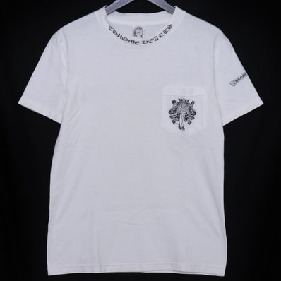 CHROME HEARTS オールド ネックロゴヴァインダガースクロールラベルTシャツ