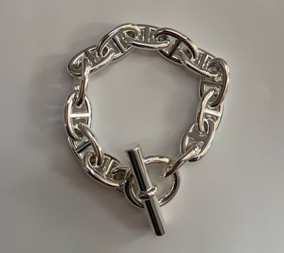 Hermes Chaine D'ancre TGM Bracelet "Silver"