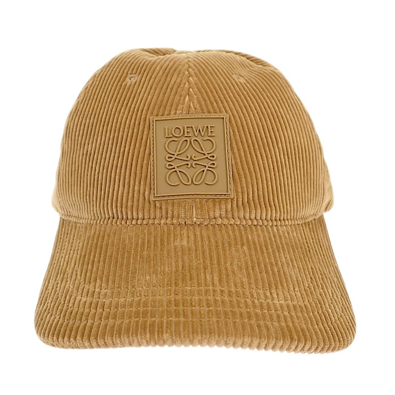 ロエベ アナグラム パッチ キャップ コーデュロイ【中古】【Aランク】