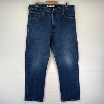 古着 リーバイス Levi's デニム パンツ 5ポケット 505 大きいサイズ テーパード ジーパン 38×32 ブルー系 メンズ