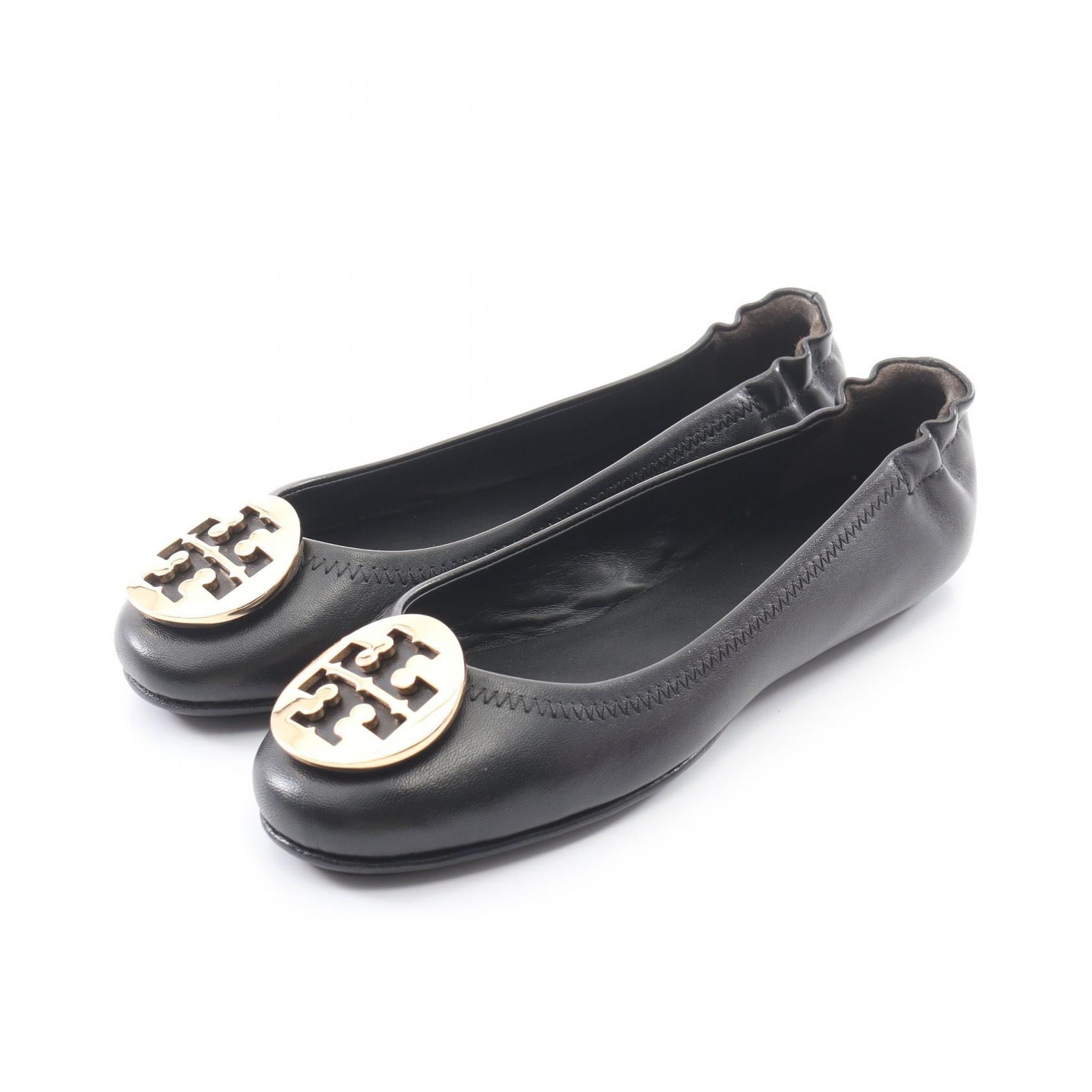 トリーバーチ Tory Burch MINNIE TRAVEL BALLET ミニー トラベル パンプス 靴 レザー レディース ブラック系 503930137/ 【新品】