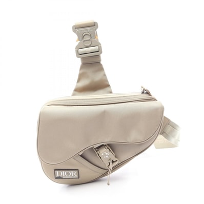 ディオール Dior DIOR × MYSTERY RANCH サドルバッグ ウエストバッグ ボディバッグ バッグ ナイロン レザー メンズ ベージュ系 1ADPO111MRN 【中古】