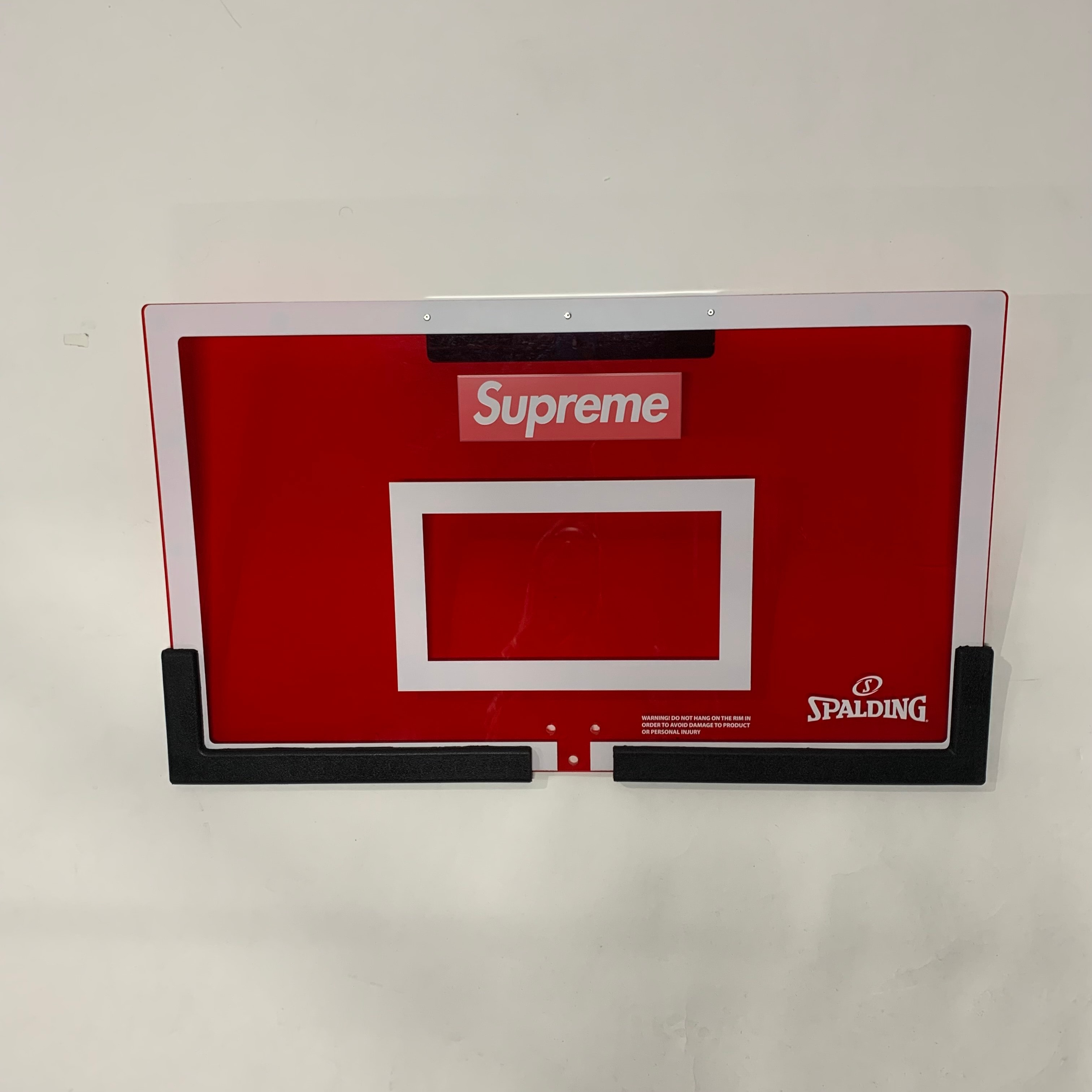 Supreme x Spalding Mini Basketball Hoop "Red"