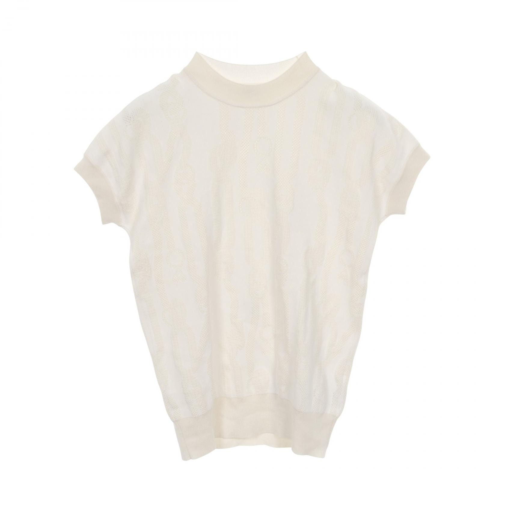 エルメス HERMES パルフロワリミックス ニット 衣料品 トップス レーヨン シルク コットン シルク レディース ホワイト系 【中古】