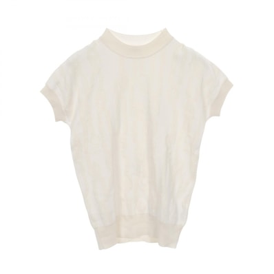 エルメス HERMES パルフロワリミックス ニット 衣料品 トップス レーヨン シルク コットン シルク レディース ホワイト系 【中古】