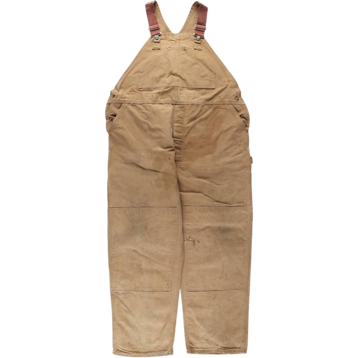 古着 カーハート Carhartt ダブルニー ダック オーバーオール USA製 メンズw47相当/evb034423