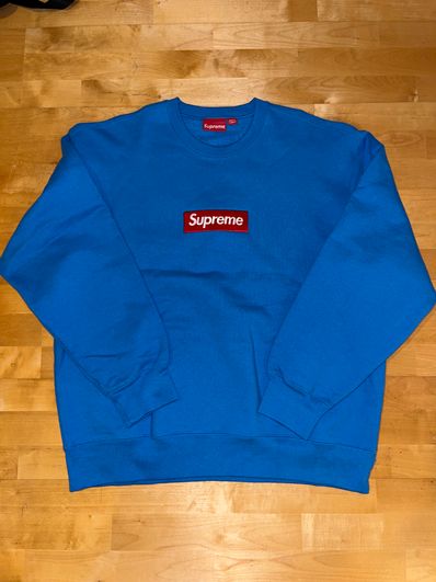 Supreme Box Logo Crewneck "Blue" (22FW)