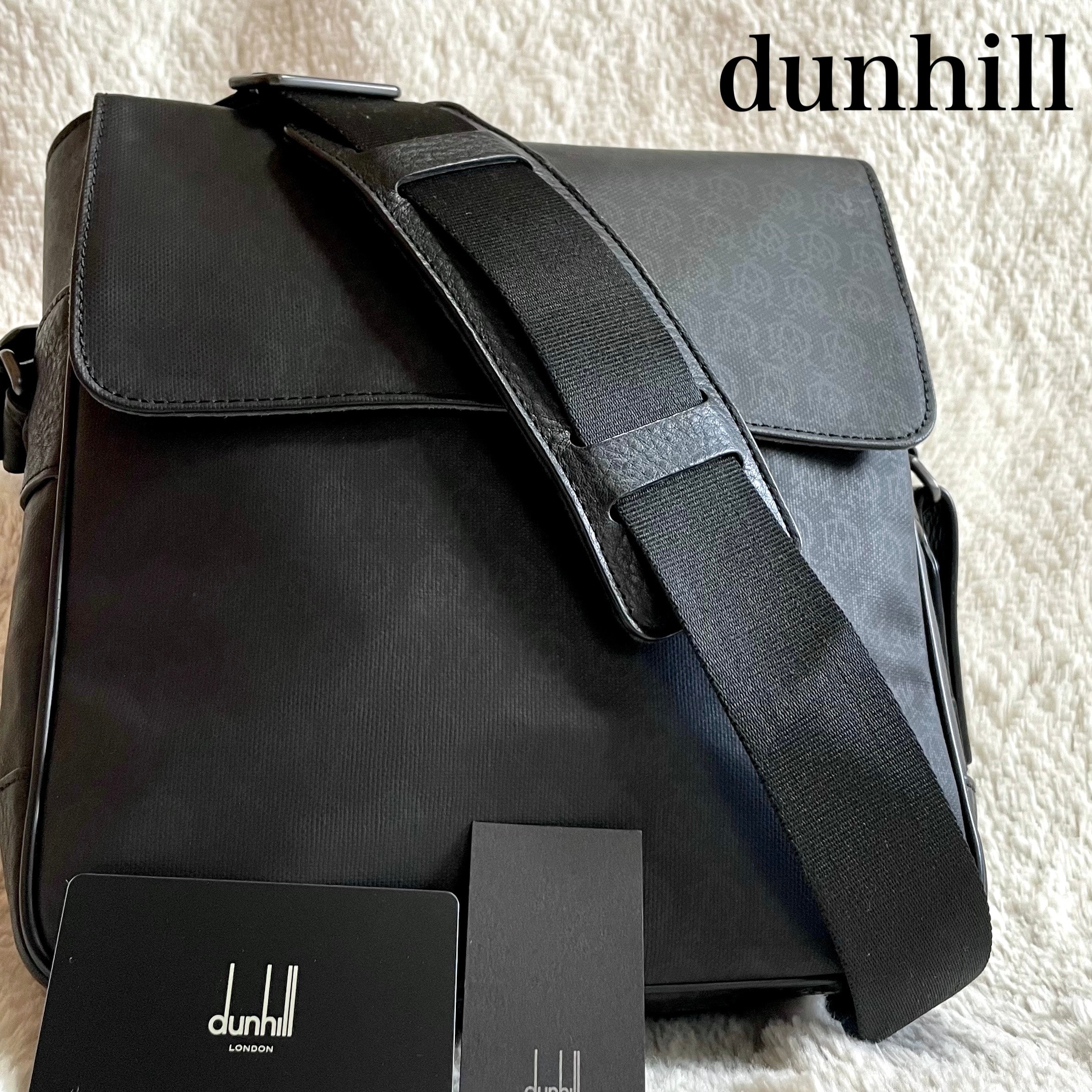 dunhill ダンヒル ウィンザー PVC レザー ショルダーバッグ