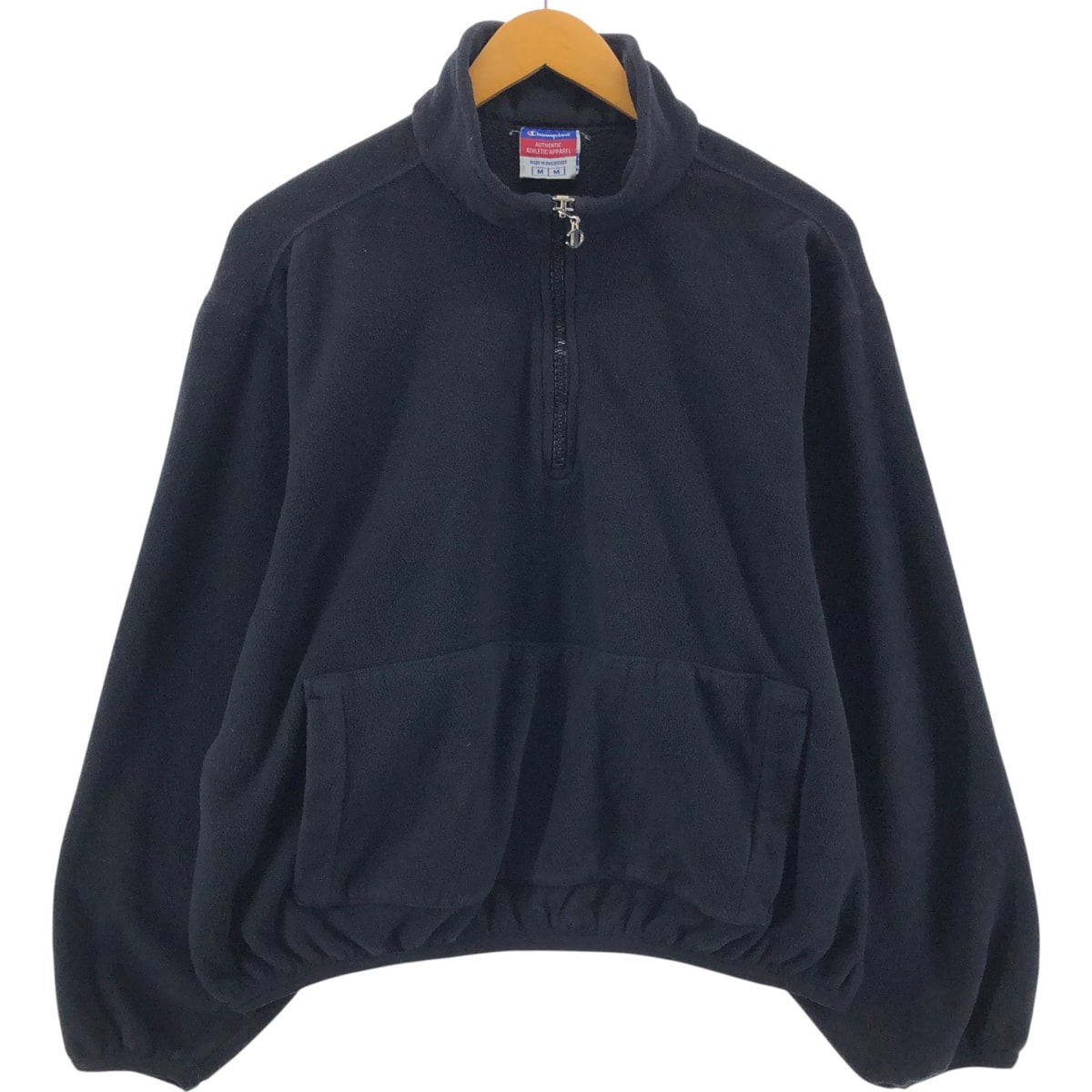 古着 00年代~ チャンピオン Champion AUTHENTIC ATHLETIC APPAREL ハーフジップ フリースプルオーバー メンズM相当/eaa549430