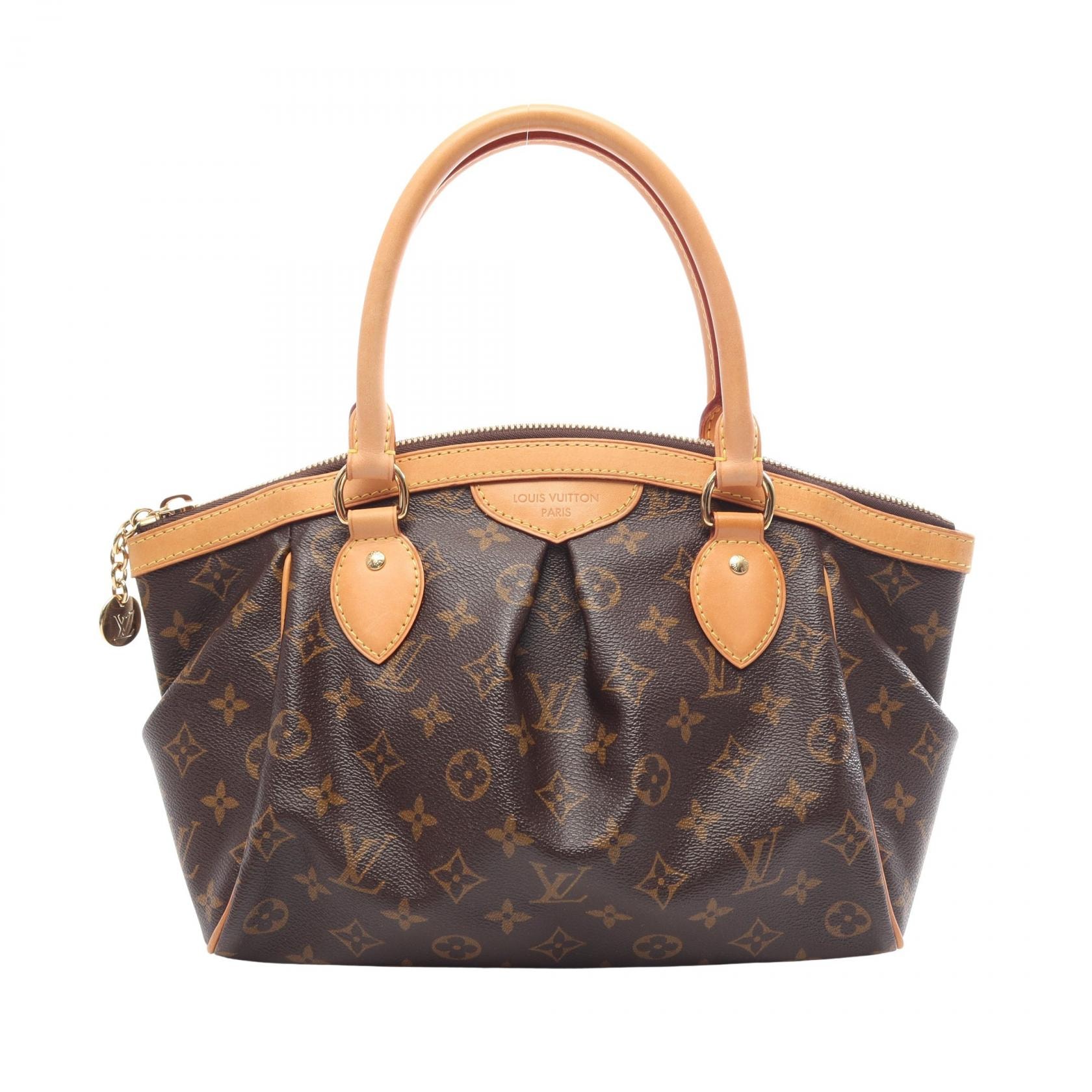 ルイ・ヴィトン LOUIS VUITTON ティヴォリPM モノグラム ハンドバッグ バッグ PVCコーティングキャンバス レザー モノグラム レディース ブラウン系 M40143 【中古】