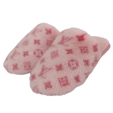 極美品 ルイヴィトン ルームシューズ ピンク レディース 34-35