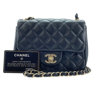 シャネル CHANEL ラムスキン ミニマトラッセ ショルダーバッグ【中古】