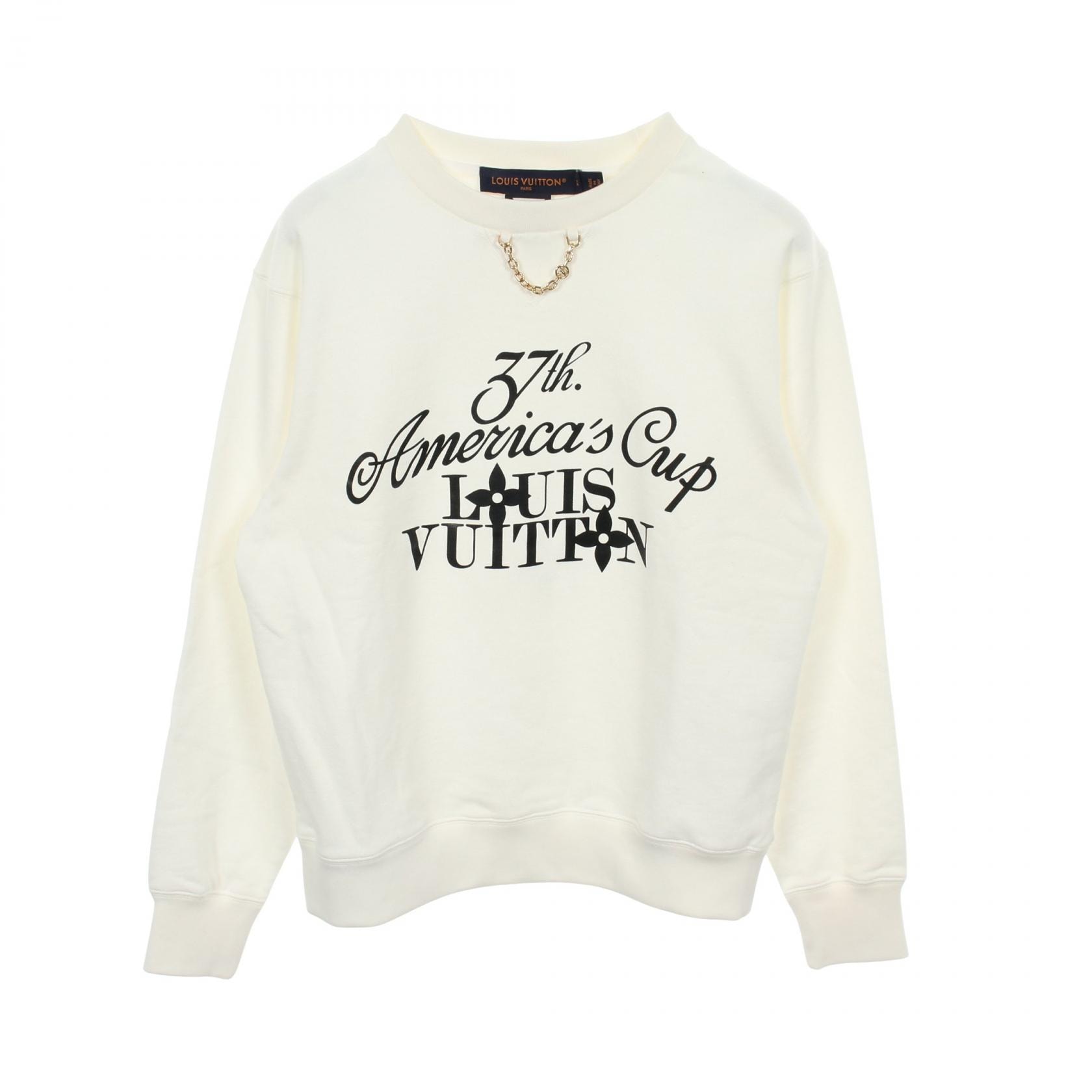 ルイ・ヴィトン LOUIS VUITTON 37th AMERICA'S CUP アメリカズカップ スウェット 衣料品 トップス コットン レディース ホワイト系 RW242WD UJ6 FRST07 【中古】