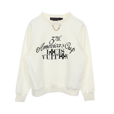 ルイ・ヴィトン LOUIS VUITTON 37th AMERICA'S CUP アメリカズカップ スウェット 衣料品 トップス コットン レディース ホワイト系 RW242WD UJ6 FRST07 【中古】