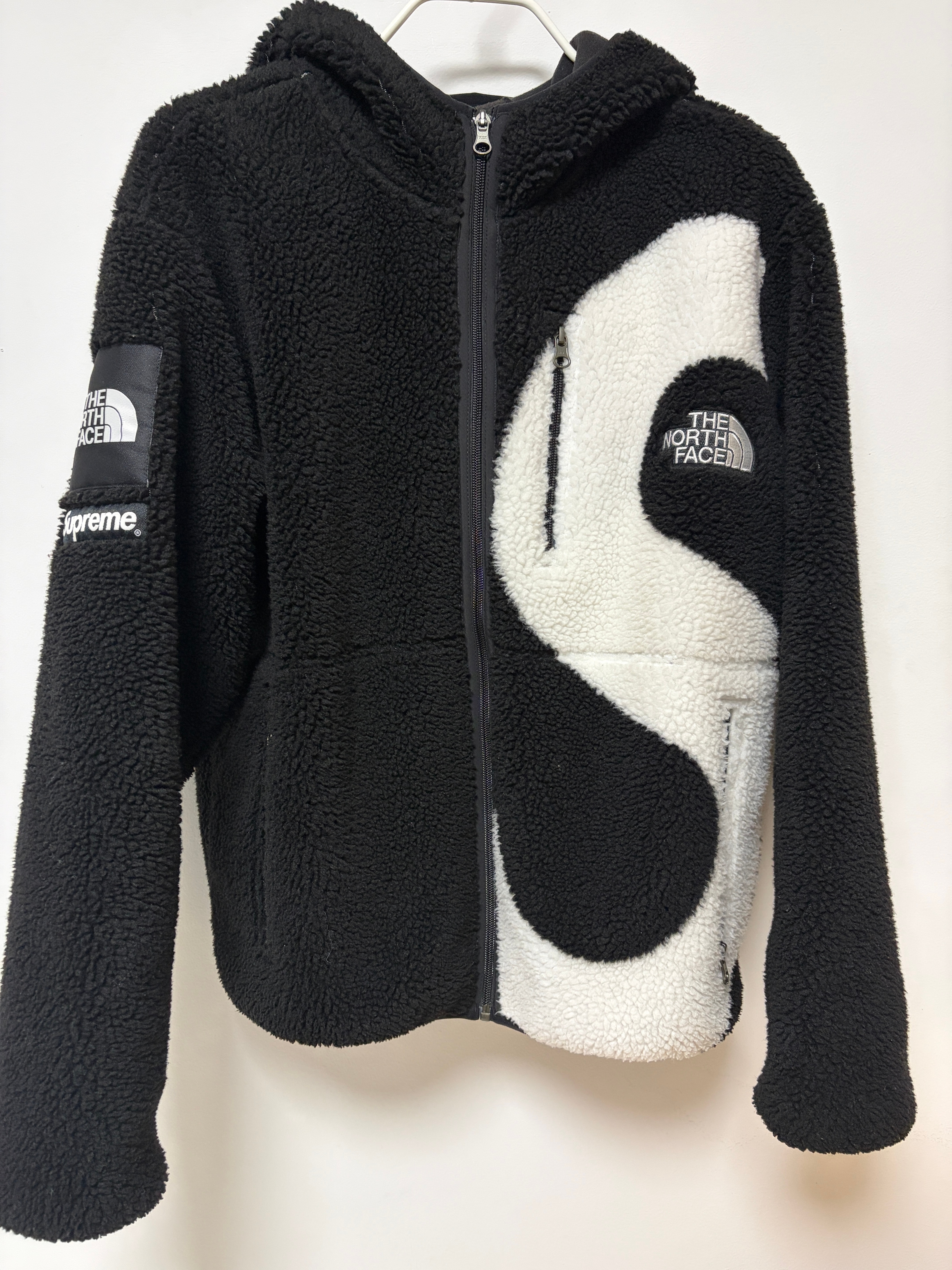 ノースフェイス レディース フリースジャケット S ロゴ 古着 長袖 