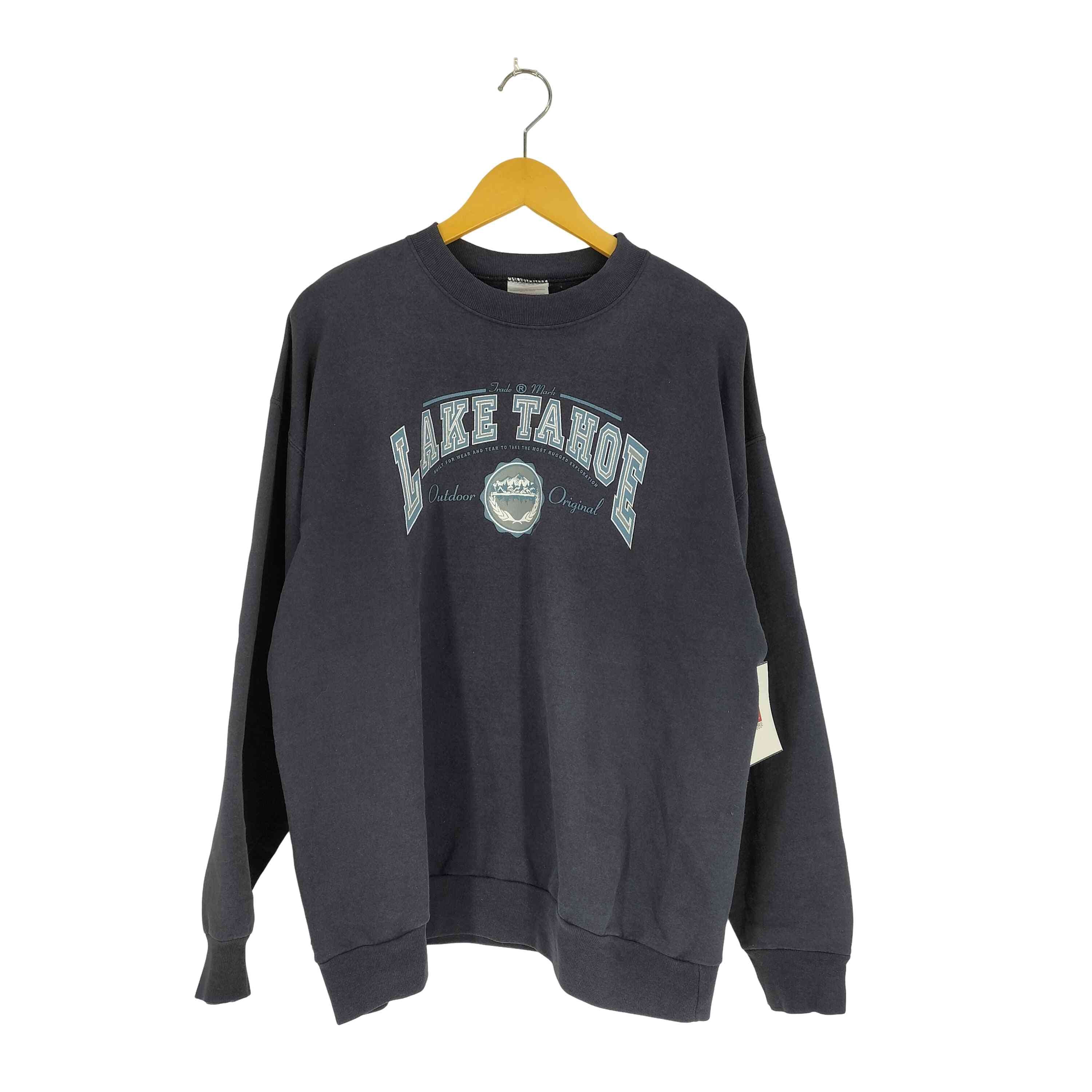 00S メキシコ製 フロントプリント クルーネックスウェット【1141022121539】