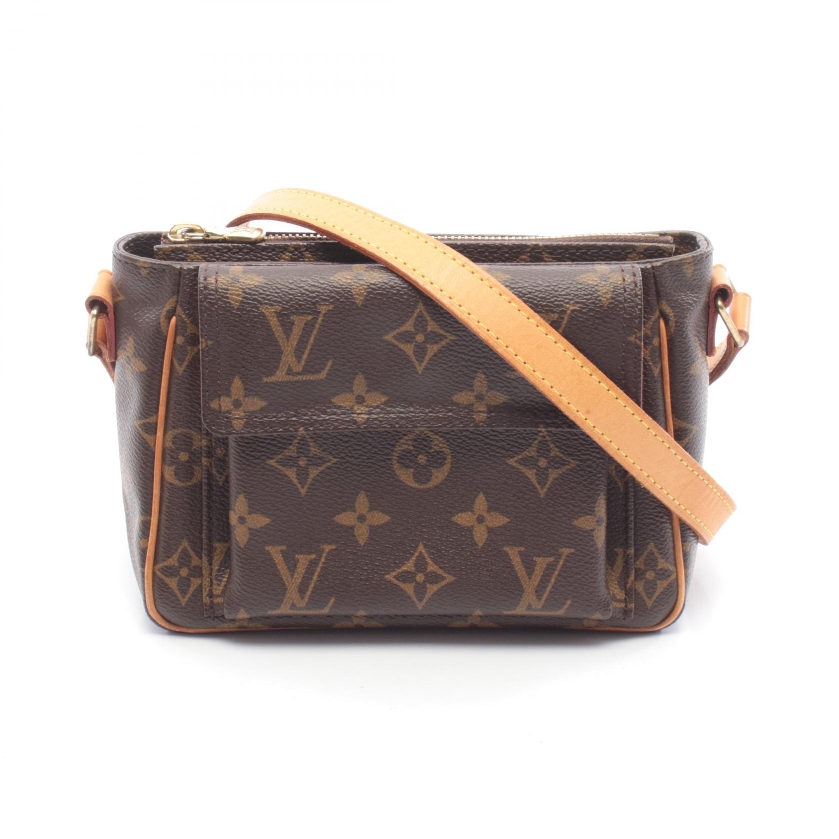 ルイ・ヴィトン LOUIS VUITTON ヴィバシテPM ショルダーバッグ バッグ PVCコーティングキャンバス レザー モノグラム レディース ブラウン系 M51165 【中古】