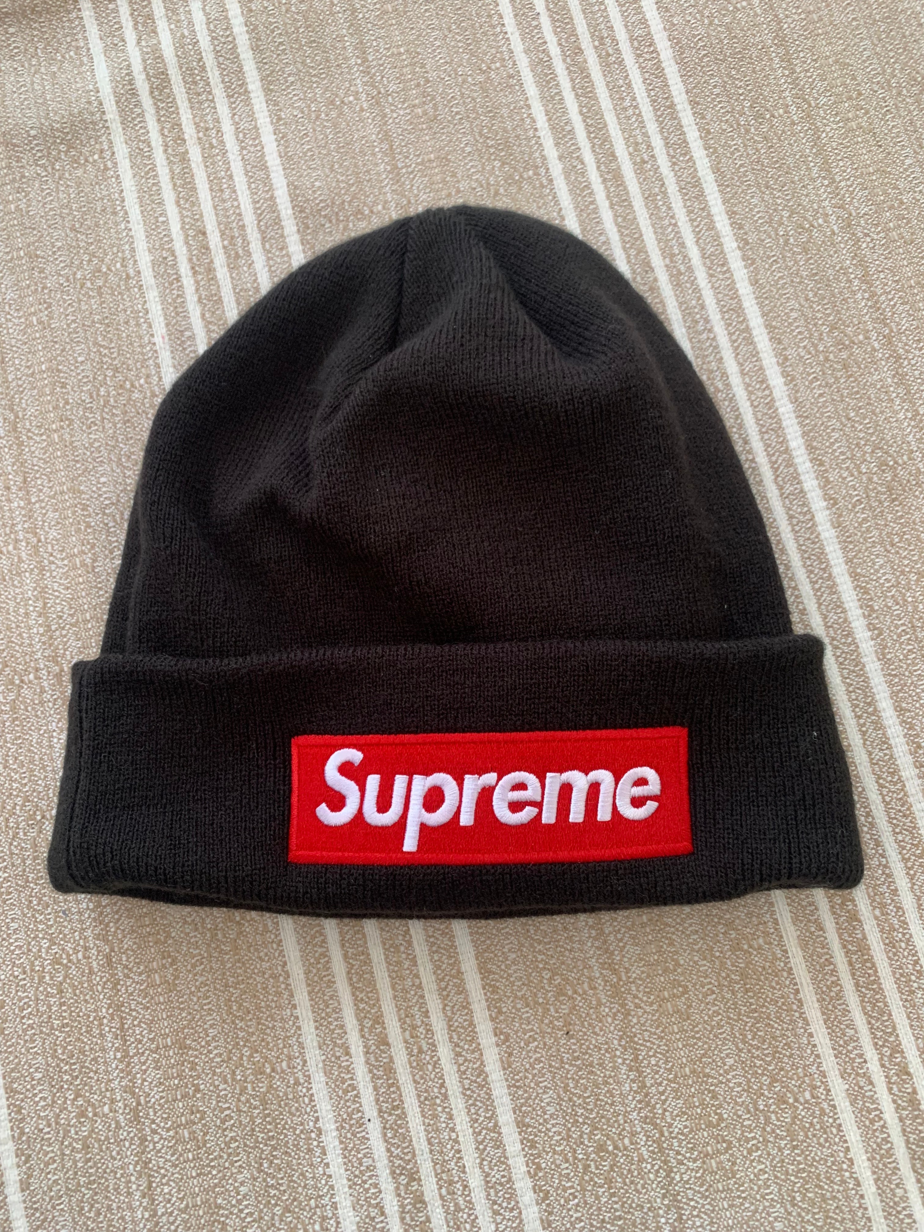 Supreme New Era Box Logo Beanie "Black"