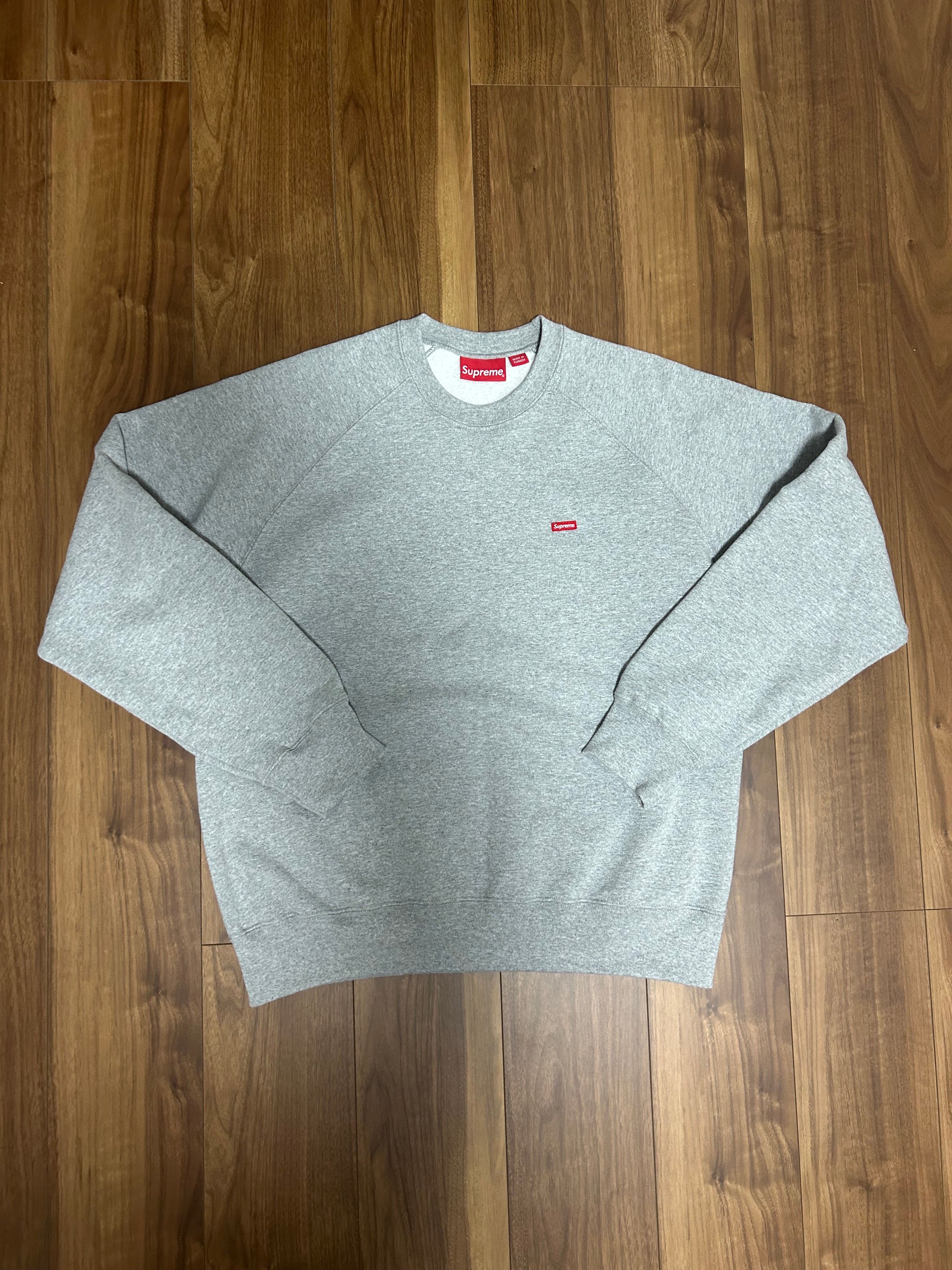 Supreme Small Box Raglan Crewneck "Heather Grey"