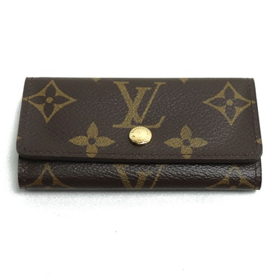 LOUIS VUITTON ルイ・ヴィトン ミュルティクレ4 キーケース モノグラム ブラウン M62631 CT1183 ユニセックス【中古】