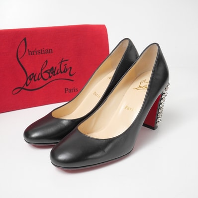 Christian Louboutin クリスチャンルブタン Marimalus 85 パンプス サイズ37 スタッズ 靴 イタリア製 ブランド古着【中古】20260407/RA8706