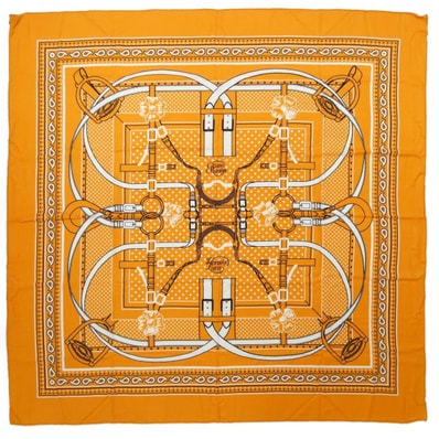 エルメス HERMES GRAND MANEGE BANDANA カレジェアン140. ショール