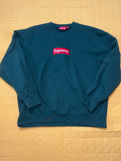Supreme Box Logo Crewneck "Dark Pine" (22FW)