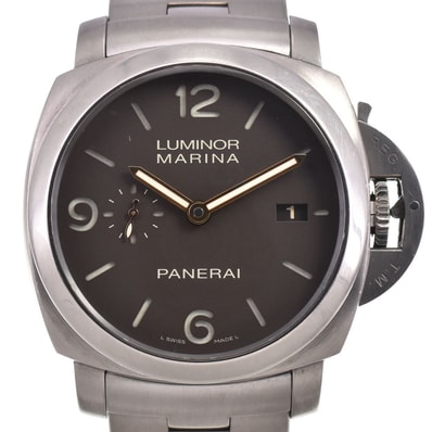 パネライ PANERAI PAM00352 ルミノール マリーナ スモールセコンド ブラウン 自動巻き メンズ 良品 箱・保証書付き 腕時計 G#147366