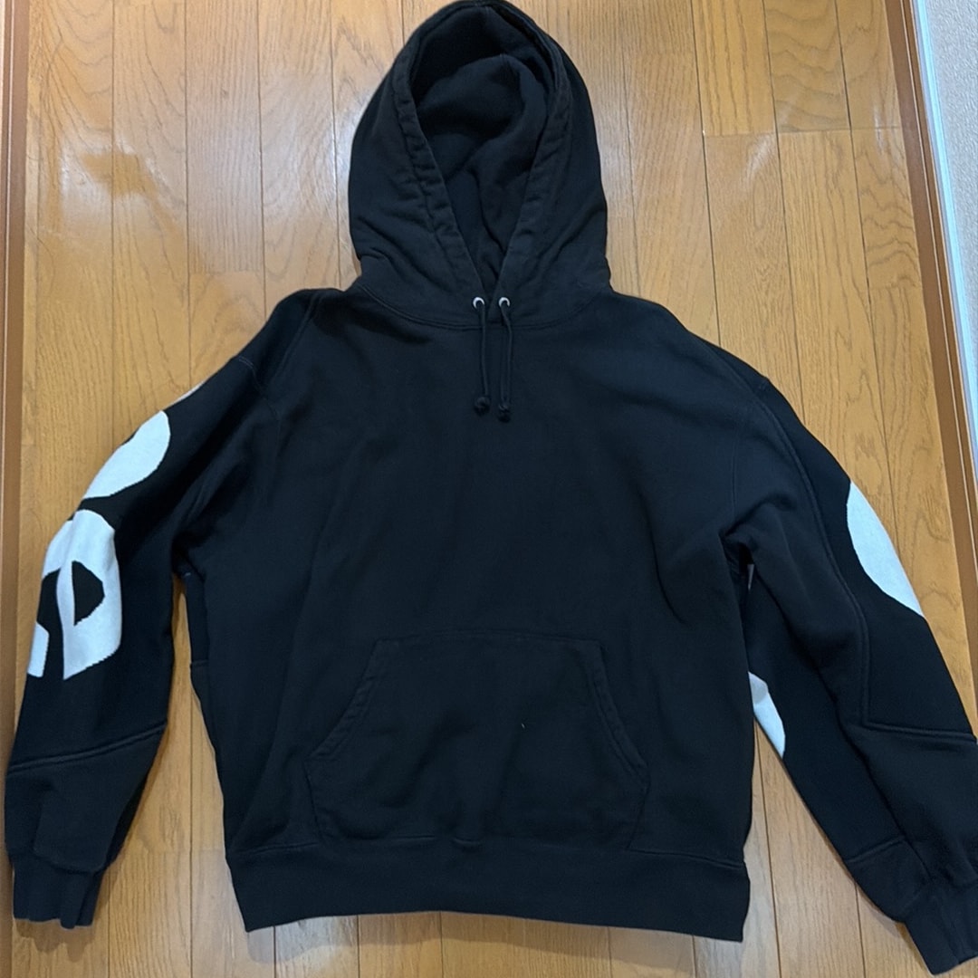 Supreme Big Logo Jacquard Hooded Sweatshirt "Black"