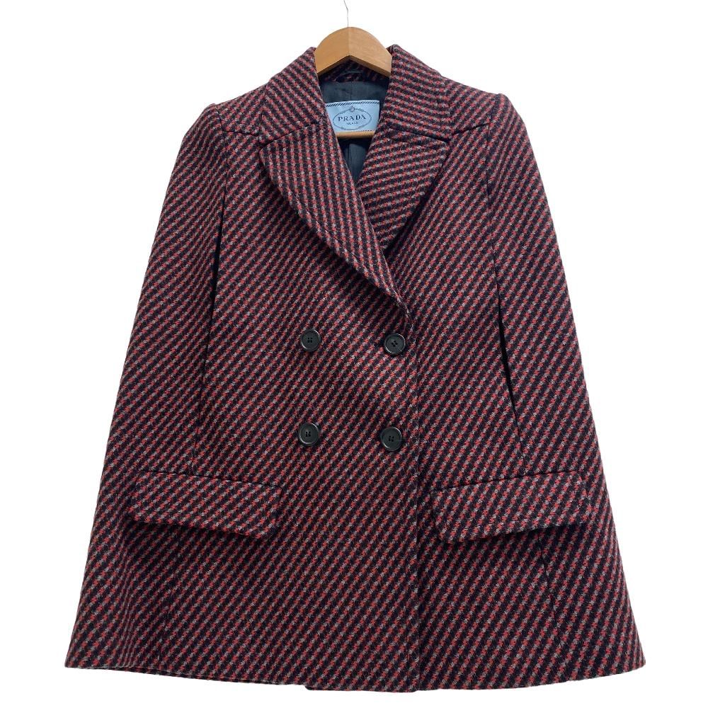 プラダ PRADA ポンチョ 14AW レッド