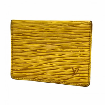 ★SALE【6da0661】ルイヴィトン パスケース エピ ポルト2カルトヴェルティカル M63209 ジョーヌ【中古】メンズ レディース ユニセックス