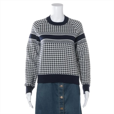 ■極美品 クリスチャンディオール カシミヤ 千鳥格子柄