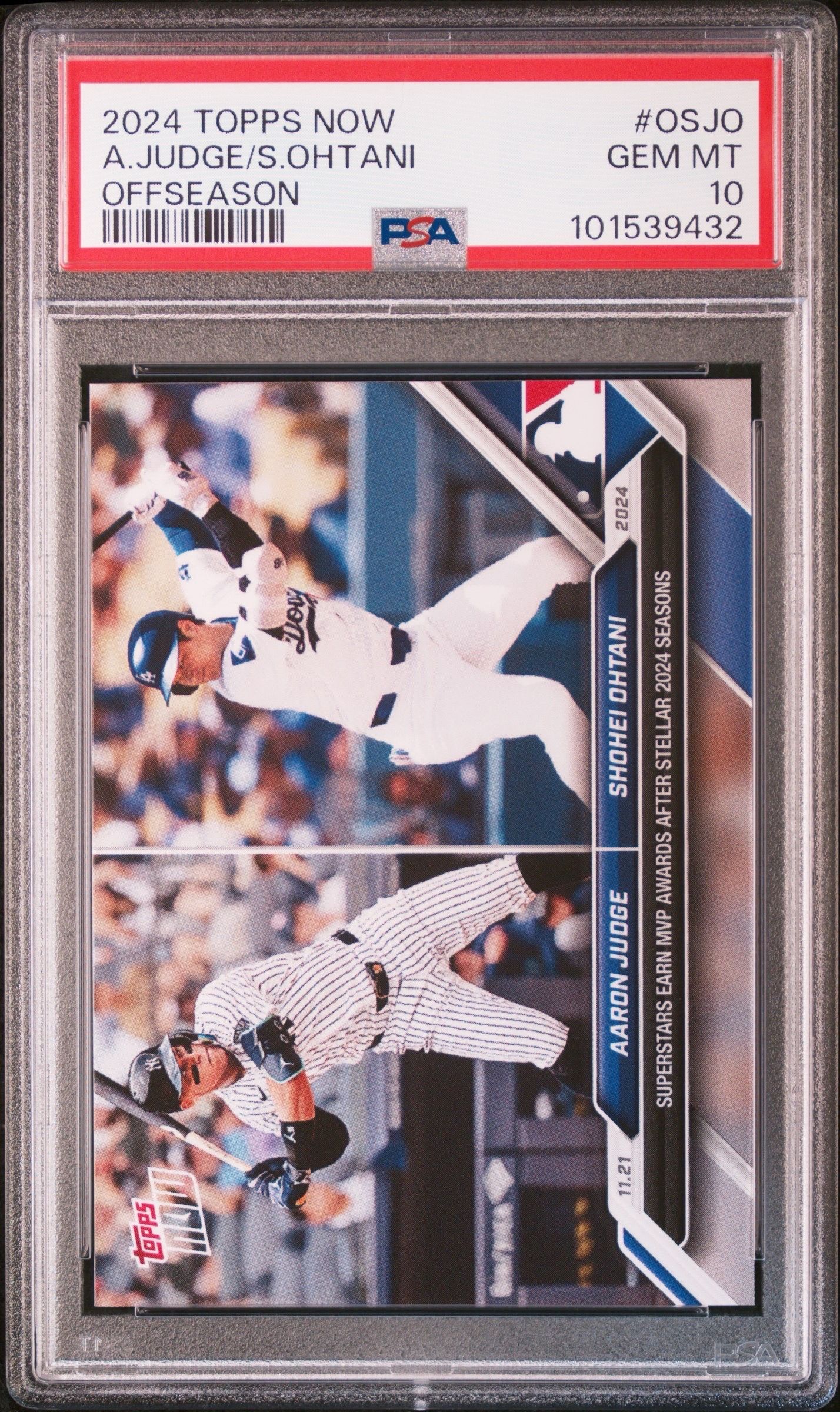 アーロンジャッジ / 大谷翔平 [OS-JO](2024 MLB トップスナウカード「LOOK FOR DUAL RELICS DUAL AUTO or DUAL AUTO-RELICS」)