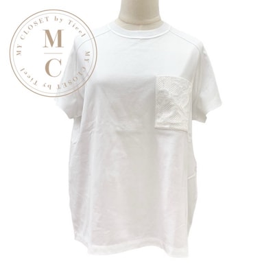 未使用 エルメス HERMES トップス Tシャツ クリケティス コットン ホワイト