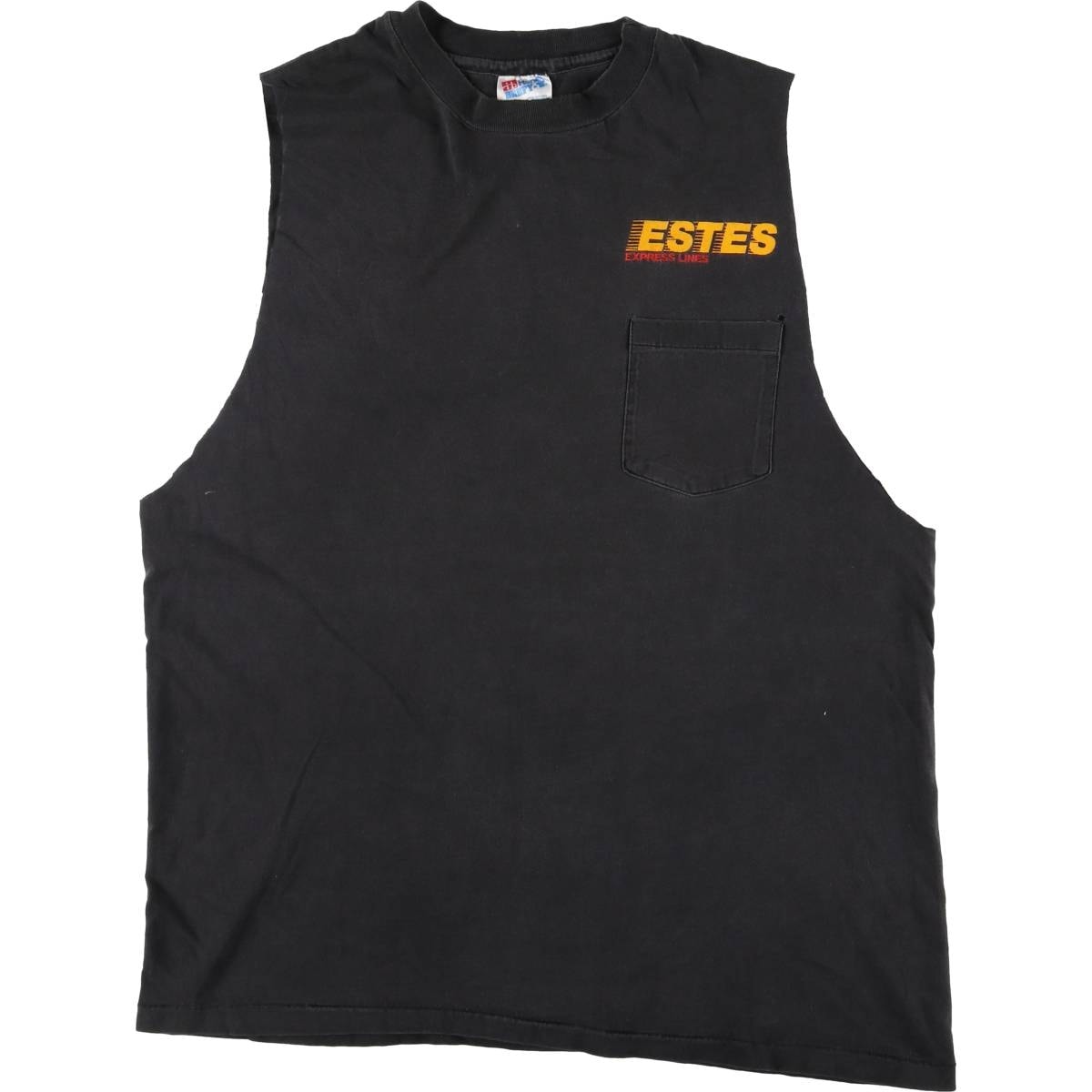 古着 90年代 ヘインズ Hanes ESTES エステス バックプリント カットオフ アドバタイジングTシャツ USA製 メンズXL相当 ヴィンテージ/eaa534856