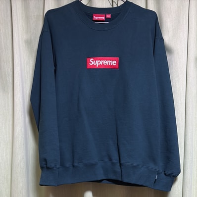 Supreme Box Logo Crewneck "Dark Pine" (22FW)