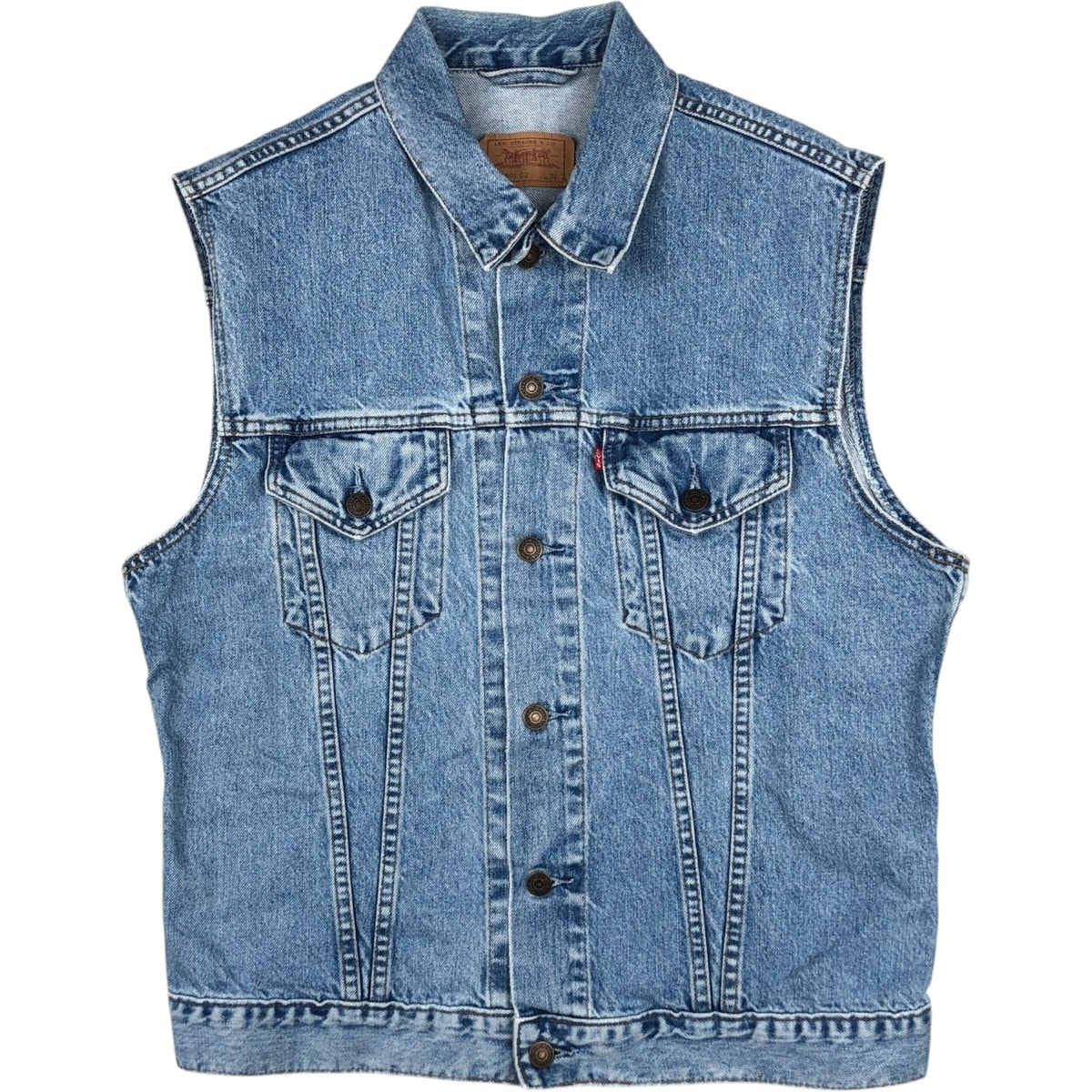 古着 90年代 リーバイス Levi's 70401-0283 デニムベスト メンズXL相当 ヴィンテージ/eaa649042