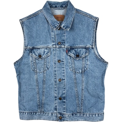 古着 90年代 リーバイス Levi's 70401-0283 デニムベスト メンズXL相当 ヴィンテージ/eaa649042