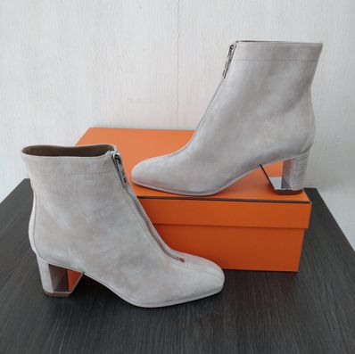 エルメス ショートブーツ ベッキー スエード