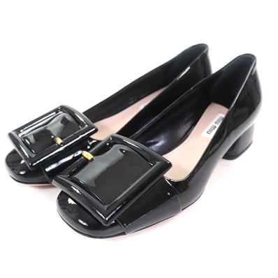 極美品 ミュウ ミュウ
パンプス ブラック レディース 36