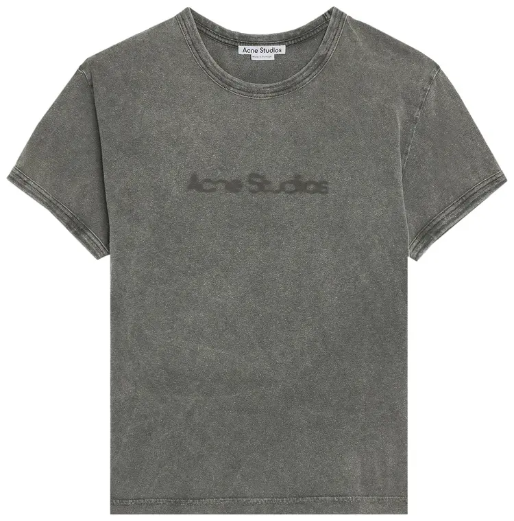 Acne Studios Blurred Logo T-Shirt - Fit Unisex Fit "Faded Grey"