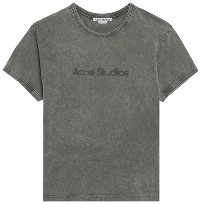 Acne Studios Blurred Logo T-Shirt - Fit Unisex Fit "Faded Grey"
